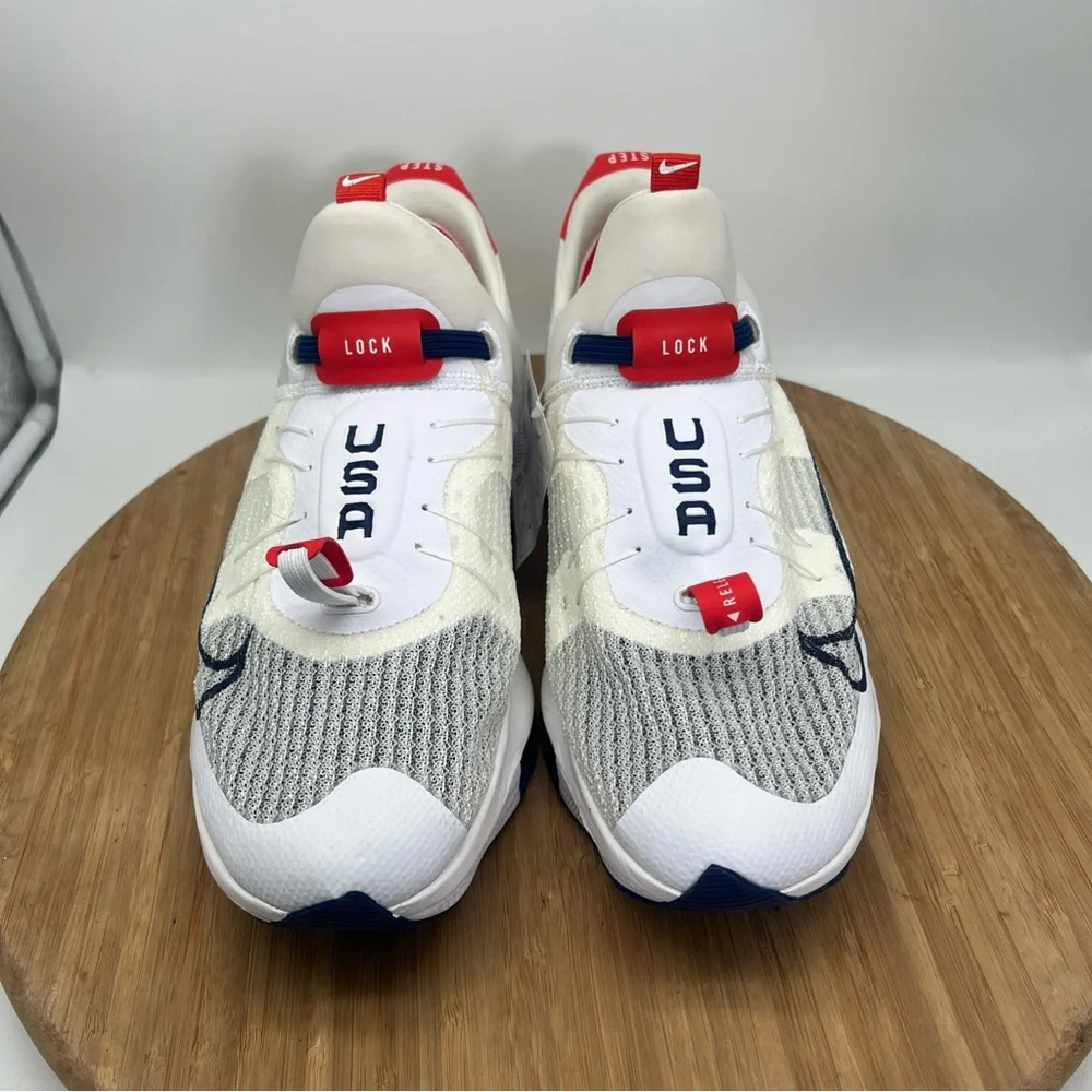 Nike Air Zoom Tempo NEXT FlyEase CV1889-100 White Blue Void Sneakers Size 12 New